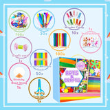 Arts and Crafts Supplies for Kids - 3000Pcs Craft Kit with Pipe Cleaners Crafts for Kids All in Art Crafting Box DIY School Supplies Materials Set Toys Gifts for Girls Boys Age 4 5 6 7 8 9 10 11 & 12 ZEIZHUBN