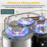 WADODO Stand Mixer, 3.2Qt Small Kitchen Mixer,6 Speeds Electric Food Mixer,Lightweight 304 Stainless Steel Kitchen Mixer with Bowl, Egg Whisk, Dough Hook, Flat Beater & Splash Guard - for Daily Use WADODO