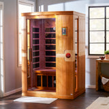Dynamic Saunas Venice 2-Person Low EMF (Under 8 MG) FAR Infrared Sauna, Curb Side Delivery New DYNAMIC SAUNAS