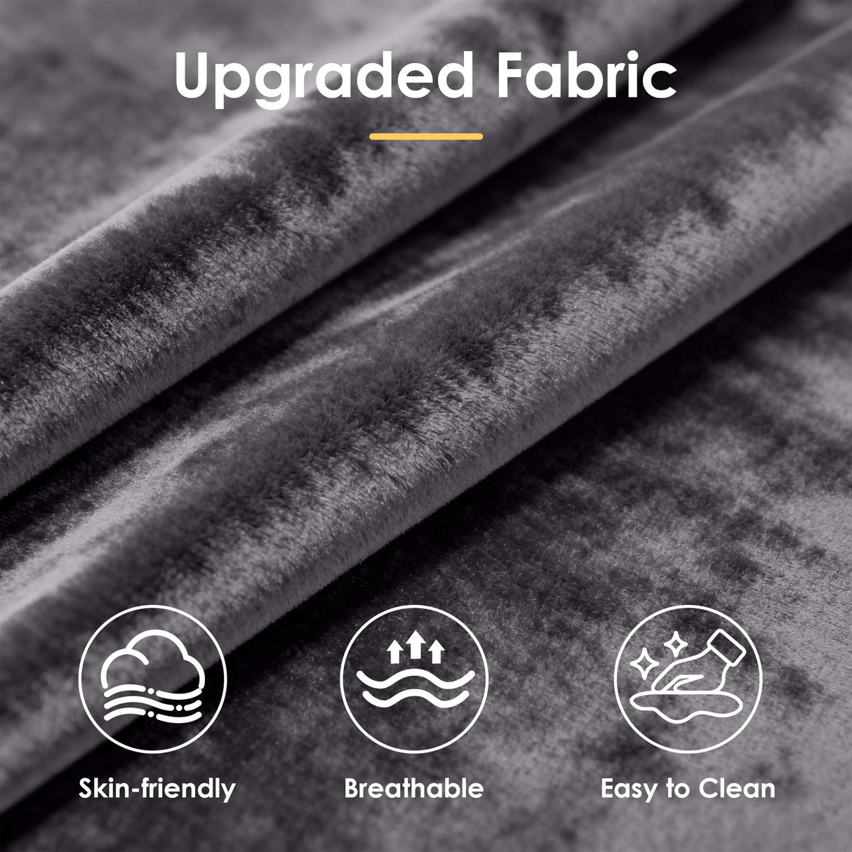 Dreamzie 3 in 1 Convertible Sleeper Sofa Bed, Pull Out Couch for Living Room with Side Pocket, Loveseat Sleeper with Adjustable Backrest (Fabric, Dark Grey) Dreamzie