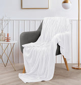 Utopia Bedding White Fleece Blanket Throw Size Lightweight Fuzzy Soft Anti-Static Microfiber Bed Blanket (60x50 Inch) Utopia Bedding