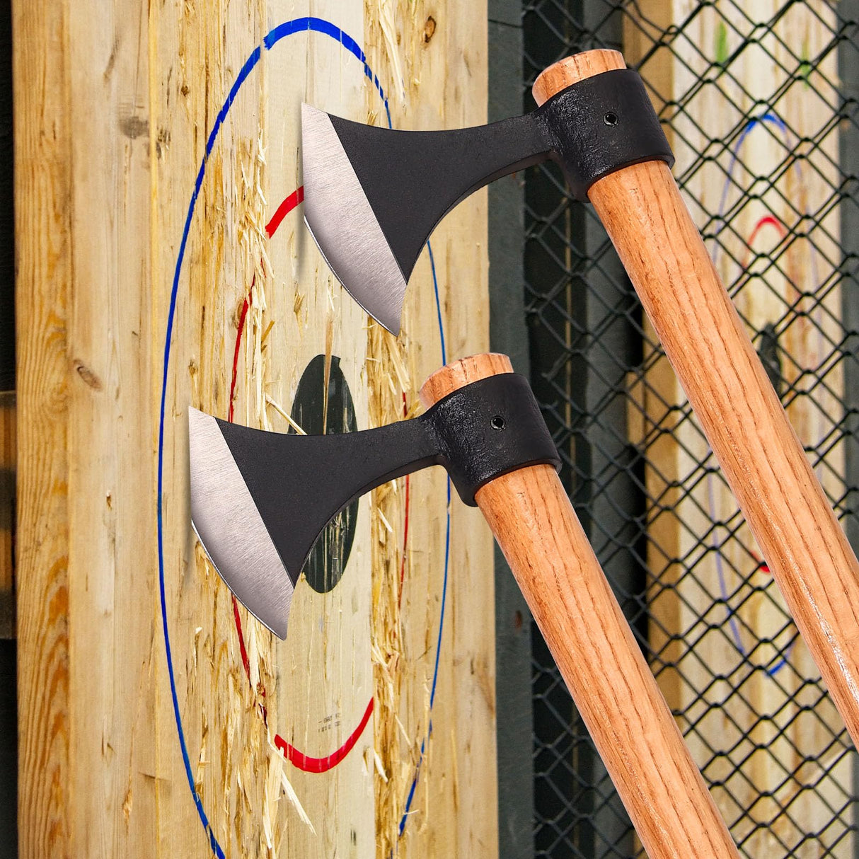 16" Throwing Tomahawks, 2 Pack Throwing Axes with High Carbon Steel & Wooden Handle, Perfect for Axe Throwing Game, Recreation and Competition, Gift for Men Generic