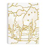 Galison Liberty Prospect Road – DIY 9 x 12 Paint by Number Kit with Iconic Liberty Print Art for Beginners and Experts Includes Paint and Brushes Galison