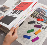 Magnetic Bookmarks,60 Pack 20 Solid Color Magnet Page Clip Small Bookmark for Book Lovers, Presents, Women, Man, Kids, Tudents, Teachers, School, Home, Office, Reading Supplies(2 x 0.8 inch) ABSOFINE