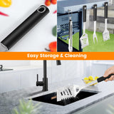 Grill Accessories Kit, Stainless Steel Grill Tool Set with 4-in-1 BBQ Spatula, Grill Fork, Grill Tong, Grill Grush, Skewers, Silicone Corn Holders, Grilling Gift Set for Men and Women DAILY KISN