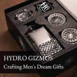 Luxury Gift For Men – Whiskey Decanter Set For Beloved Husband Or Dad Birthday Gift – 2 Whiskey Glasses And Decanter Set Is a Great Gift Idea for Whisky, Bourbon, Scotch lovers Hydro Gizmos