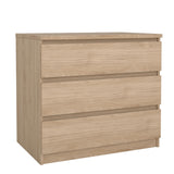 Tvilum Scottsdale 3 Drawer Chest in Jackson Hickory Tvilum