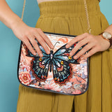 Geyoga 2 Pcs Diamond Painting Purses Diamond Art Kits for Adults Butterfly Handbag Crossbody Bag 5D DIY Shoulder Makeup Bag Chain Leather Clutch Purse Geyoga