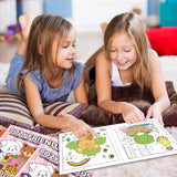 Cozy Friends: Coloring Book for Adults and Teens Featuring Super Cute Animal Characters with Easy and Simple Big Designs for Relaxation (Thick Lined Bold & Easy Coloring) Tesitehi