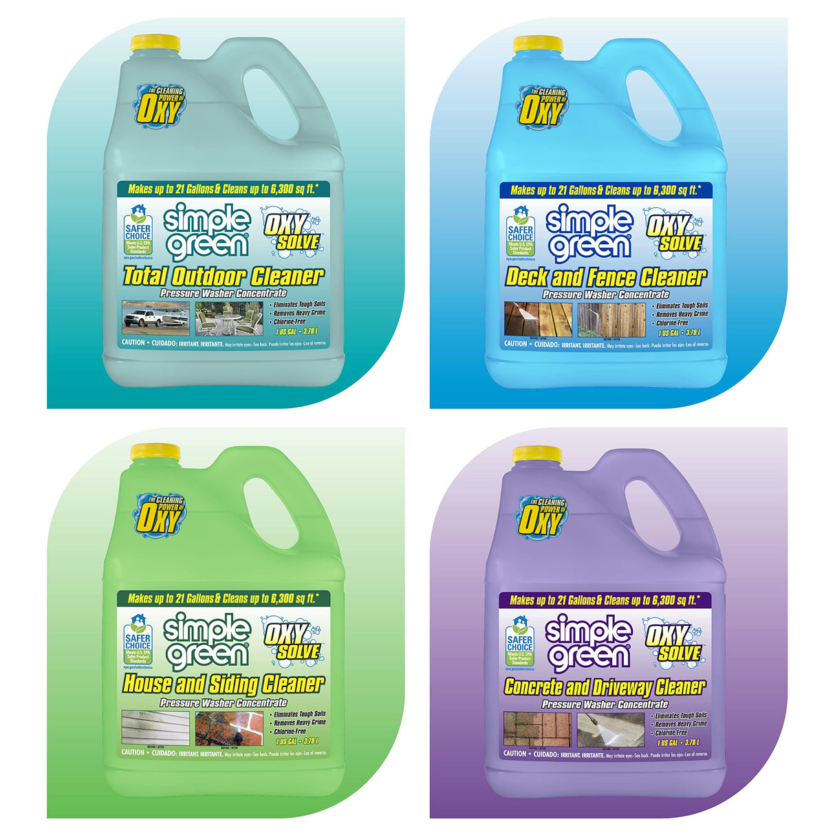 Simple Green Oxy Solve Total Outdoor Pressure Washer Cleaner – 1 Gal Simple Green
