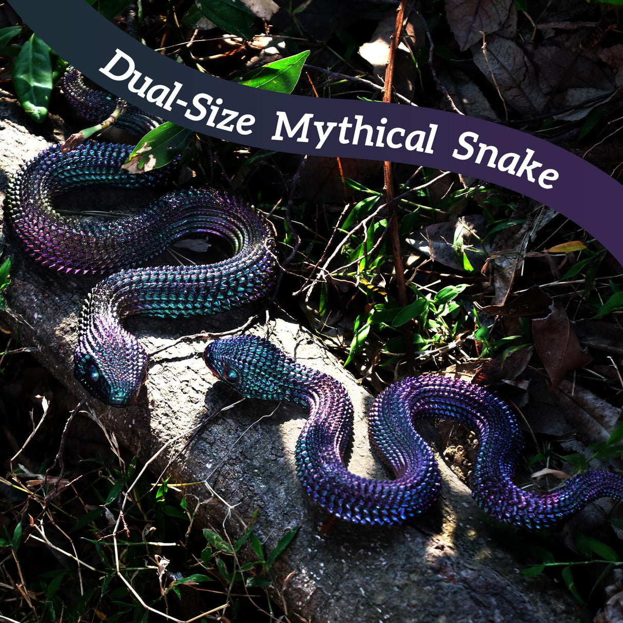 LET'S RESIN 2Pcs Snake Resin Molds, Flexible 3D Snake Silicone Molds(Large & Small), Effortless Demolding Animal Epoxy Molds for DIY Art, Home Decor, Serpent Lovers Gifts LET'S RESIN