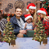 Solar Christmas Tree Lights Outdoor Decoration, 39 Inch Solar Powered Tree Lights with 100 LEDs, 8 Flashing Patterns with Ornaments for Outdoor Paths, Gardens, Yard Christmas Decorations 1PCS Dolucky