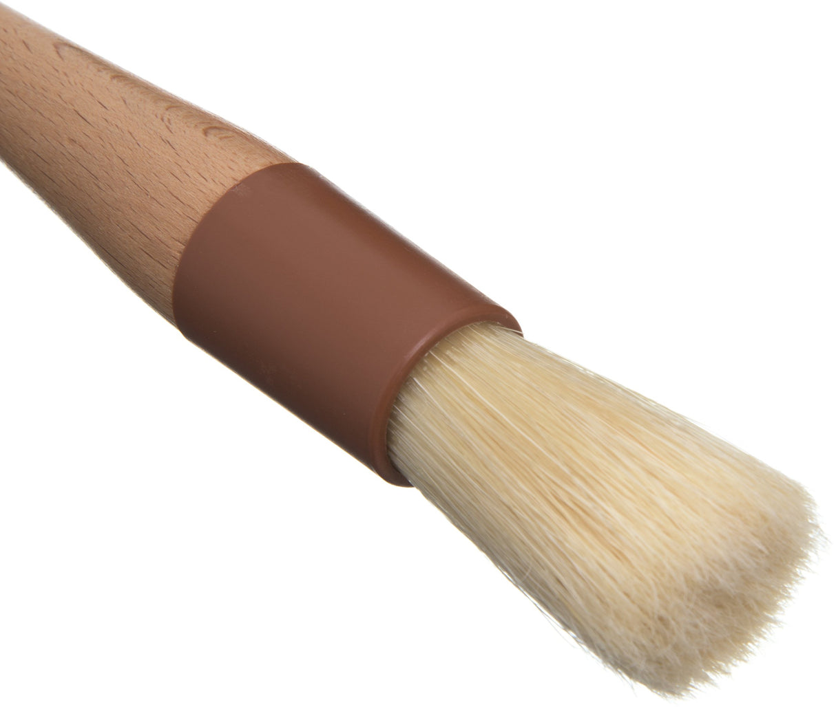 SPARTA 4038000 Boarhair Round Brush, Ergonomic Shape With Studry Wood Handle, 1 Inch, Brown SPARTA