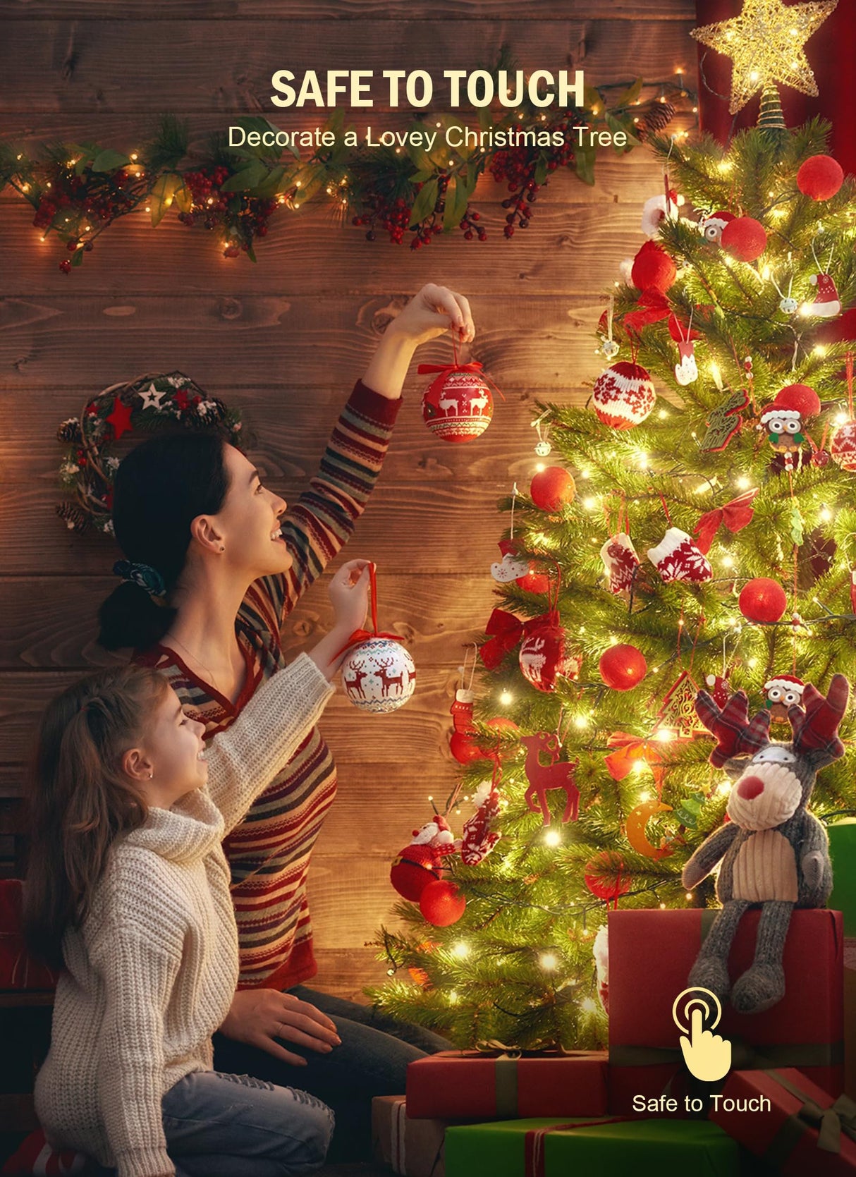 Brightown Christmas Tree Lights Outdoor Cluster Lights - 2000 LED 100 Ft Christmas Firecrackers String Lights, 12 Modes Timer Remote Waterproof Plug in Twinkle Fairy Lights for Xmas Tree Garland Party Brightown