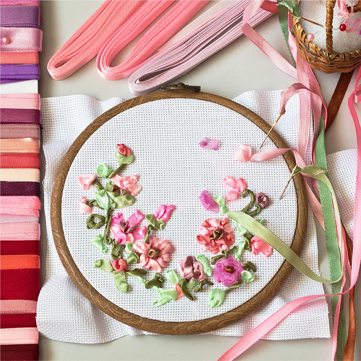 XEmbro 12 PCS Aida Cloth 14 Count, 4 Sizes White Cross Stitch Fabric for Craft Embroidery, Classic Reserve Aida Cloth for Embroidery Beginner, Needlework, Cross Stitch (5.9 to 11.8inch) XEmbro