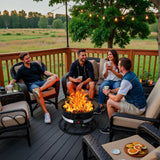 Flamaker Outdoor Fire Pit Portable Propane Gas Firepit Table for Outside Patio Fireplace Smokeless Firebowl with Cover and Carry Kit for Camping, Backyard, RV Flamaker