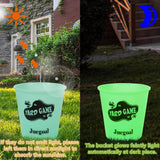 Juegoal Outdoor Toss Game Glow in Dark with Noctilucent 12 Buckets & 6 Balls, Throwing Game for Beach, Camping, Lawn and Backyard Juegoal