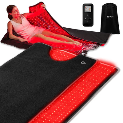 Lifepro Infrared Red Light Therapy for Body Blanket - Lessens Pain, and Enhances Recovery- Whole Body Care Mat with 3 Modes - Uses 660nm & 850nm Wavelengths