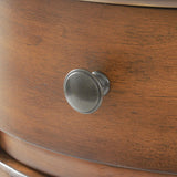 Decor Therapy Keaton Round Storage Side Table, Honeynut Decor Therapy