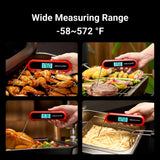 Professional 3X Faster 0.5sec Instant Read Meat Thermometer Digital, High Accuracy ±0.5°F, IP67 Waterproof, Auto Wake/Sleep/Rotate Display, NIST Certified, Backlight Candy Thermometer, Valentines Gift ThermoMaven