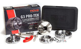 NOVA 48293 PREMIER PRO-TEK G3 Wood Lathe Chuck Bundle with 2" PRO-TEK Jaw Set, JSPIN 1" Pin Jaw Set, JS100N 4" Bowl Jaw Set, Woodworm Screw & Storage Case. 1"x 8 TPI Only (Does Not Use Inserts) Nova