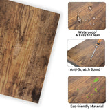 PayLessHere Computer Desk 47 inch Length Study Writing Table, Adjustable feet, Modern Furniture for Home Office, Brown PayLessHere