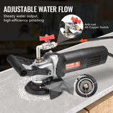 VEVOR Wet Polisher 800W, 4" Concrete Grinder with 6 Variable Speed and 7 Polishing Kits, Wet Grinder Machine for Marble, Granite, Stone, Rock, Tile, Equipped with a GFCI Switch, (1000 - 4000 RPM) VEVOR