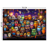 TangComplete - Owl Family Puzzle for Adults 1000 Pieces, Jigsaw Puzzles for Adults 1000 Piece, Puzzle for Adults, Adults Challenging Game Toys, Impossible Puzzle, Family Decoration Puzzle TangComplete