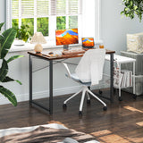 Coleshome 40 Inch Computer Desk, Modern Simple Style Desk for Home Office, Study Student Writing Desk, Vintage Coleshome