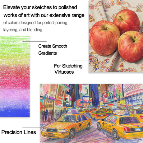 Colored Pencils for Adult Coloring Books, 72 Colors Drawing Pencils with Oil-Based Cores, Professional Art Supplies for Artists, Coloring Pencils for Adults, Color Pencils Set for Beginners and Teens. Aenir