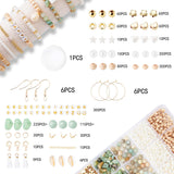 Xylise Jewelry Making Supplies Kit Natural Stone Beads for Irregular Natural Stone with for DIY Craft Bracelet Necklace Earrings for Adults (Amazonian) Xylise