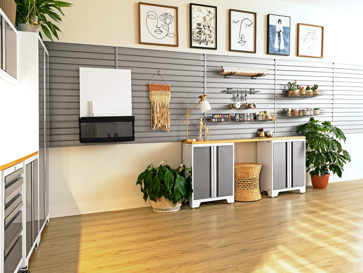 NewAge Products Bold Series White 14 Piece Set, Garage Cabinets, 56992 NewAge Products Inc.