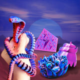 YOUSU Silk PLA Filament 1.75mm, 3D Printer Filament Dual Color Coextrusion Filament Silk Rose-Red Blue Color Change PLA, Compatible with Most of 3D Printer. Yousu