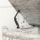 HOMCOM 3-In-1 Hall Tree with Shoe Storage, Standing Coat Rack with Shoe Bench, Entryway Organizer with Five Hooks, Distressed White HOMCOM