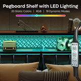 Bestier Queen Bed Frame with Upholstered Headboard, Charging Station & LED Lights - Walnut Bestier