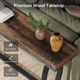 Tribesigns Console Foyer Table for Entryway: 70.87-Inch Narrow Long Entryway Entry Table, Farmhouse Sofa Table Behind Couch with Metal Legs, Entrance Table for Hallway, Living Room Tribesigns