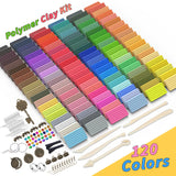 285 Pcs Polymer Clays 120 Colors Modeling Clay for Kids DIY Starter Kit Oven Baked Model Clay Non-Sticky Molding DIY Clay with Sculpting Tool and Accessories Craft Gifts for Children Beginner Artists UZLU