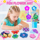 Poke in Fun Art Flower Craft Kits for Kids, Gifts for 6 7 8 9 10 Year Old Girls Art Supplies Activity,Creative Educational Toys for Girls & Boys Age 5-12,Birthday Gifts,Party Favours & Home Décor MUNDIDO