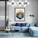 GMETINC 5D Diamond Painting Kits for Adults, Floating Mountain Scene Diamond Art Kits for Adults Beginner, DIY Full Drill Diamond Dots Paintings with Gem Art and Crafts Home Wall Decor 12x16inch GMETNIC