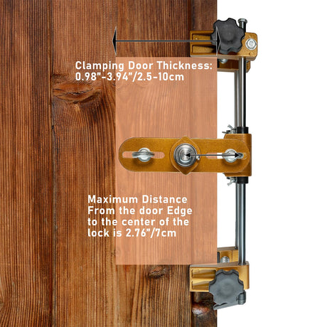 Mortise Lock Jig,Door Lock Hole Opener Kit for Wooden Doors,Door Lock Installation Kit Mortising Machine Mortise Jig with 3 Drill Bits,Suitable for Angle Grinder and Electric Hand Drill YoTmake