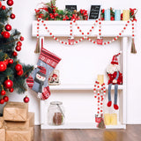 IMIKEYA Wooden Beads Garland: Farmhouse Wood Bead Garland for Tiered Tray Christmas Hanging Pendant Wood Bead Pendant Boho Wooden Garland Modern Farmhouse Decor IMIKEYA