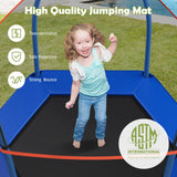 Giantex 7FT 84” Kids Trampoline for Toddlers with Enclosure Net, ASTM Approval & Widened Base for Indoor Outdoor Giantex