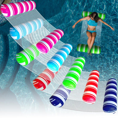 5 Pack Inflatable Pool Floats Adult Size Water Hammock,Hammock Floats for Adults,4-in-1 Multi-Purpose Pool Floating Toys,Pool Rafts Lounge Chairs Floaties,for Adults Vacation Fun and Rest
