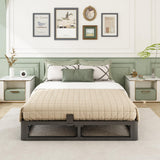 Firpeesy 6 Inch King Bed Frame with Round Corner Edges, Low Profile King Metal Platform Bed Frame with Steel Slat Support, No Box Spring Needed/Easy Assembly/Noise Free Mattress Foundation Firpeesy
