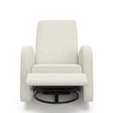 Storkcraft Santa Monica Power Recliner Swivel Glider (Ivory Boucle) – Effortless Electronic Power Recline, USB-A & USB-C Charger STORKCRAFT