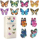 Vcekract 12 Pcs Diamond Painting Kits, Butterfly Diamond Art Refrigerator Magnets, Diamond Art Kits for Adults, Fridge Magnet Diamond Art Kits, DIY Crafts Kits for Adults Vcekract