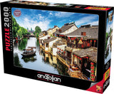 Anatolian Puzzle - Xitang Ancient Town, 2000 Piece Jigsaw Puzzle, Code: 3945, Multicolor Anatolian
