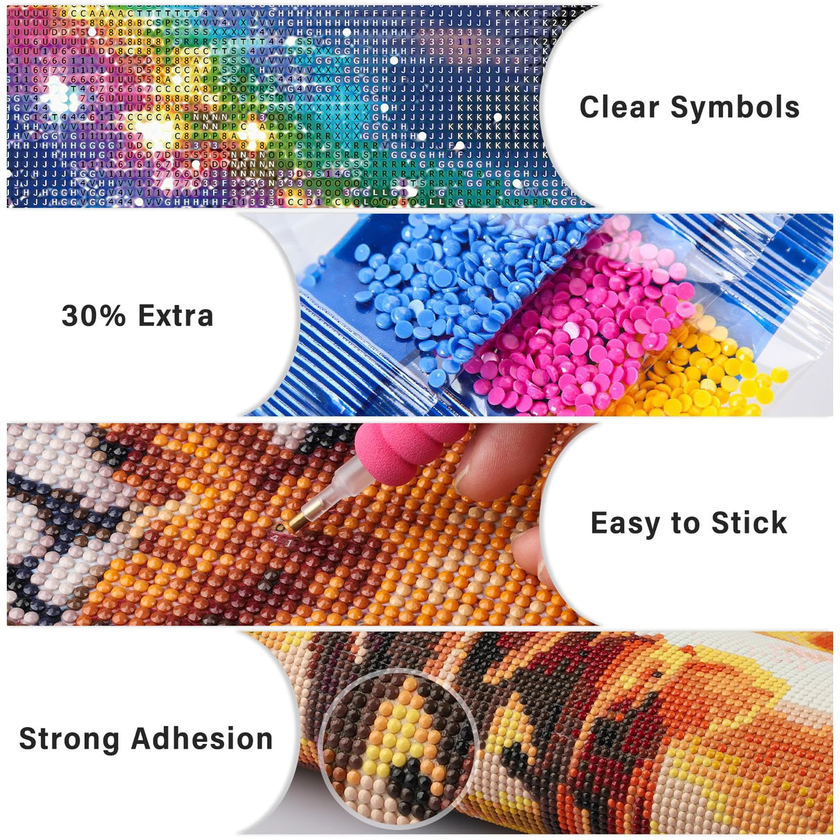 Lxmsja Moon Diamond Art Kits for Adults, Starry Night DIY Full Drill Diamond Painting Kits for Beginners, 5D Gem Art Crafts for Adults, Home Wall Decor 12x16 inch Lxmsja