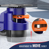 KOSTANZO Leveling Casters with Ratchet Handle Design Total Capacity 3300Lbs Heavy Duty Casters Set of 4 Workbench Casters with Adjustable Leveling Pads KOSTANZO