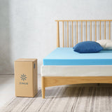 ZINUS 3 Inch Green Tea Cooling Gel Memory Foam Mattress Topper, Smaller, More Convenient WonderBox Packaging, Cooling Gel Foam, CertiPUR-US Certified, Full ZINUS